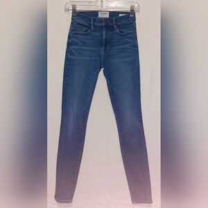 Frame Denim Women's Skinny Jeans - Dark Blue